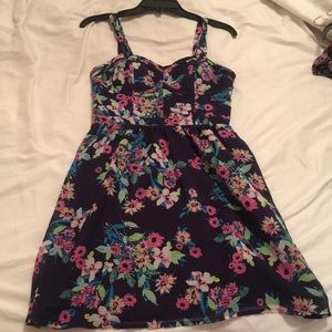 Candie’s Navy Blue and Floral Dress